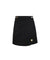 HENRY STUART Women's Gold Button Wrap Skirt Black