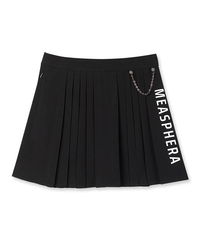 MEASPHERA WOMEN CHAIN PLEATS SKIRT