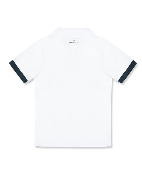 MEASPHERA MEN REGULAR-FIT OPEN COLLAR POLO SHIRT