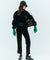 [Warehouse Sale]BENECIA 12 Cozy Lined Color Block Pants - Black
