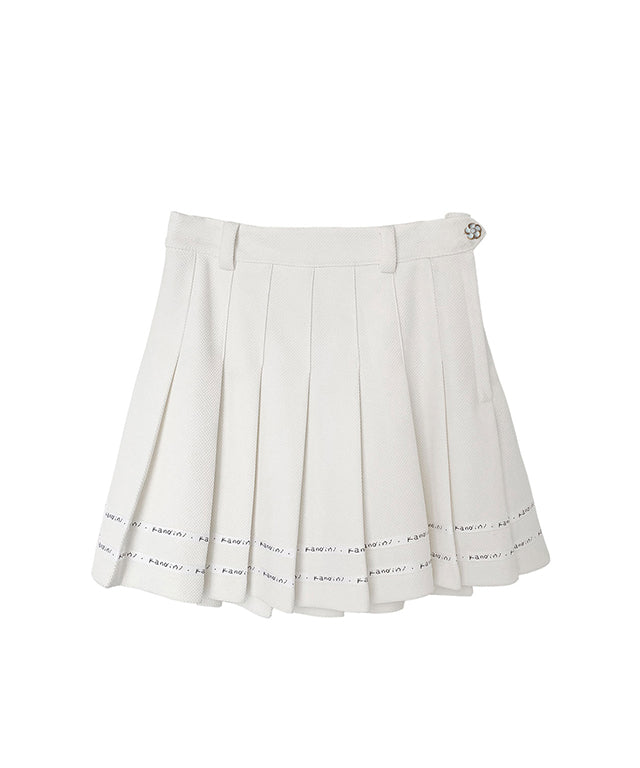 KANDINI Essential Pleats Skirt - White
