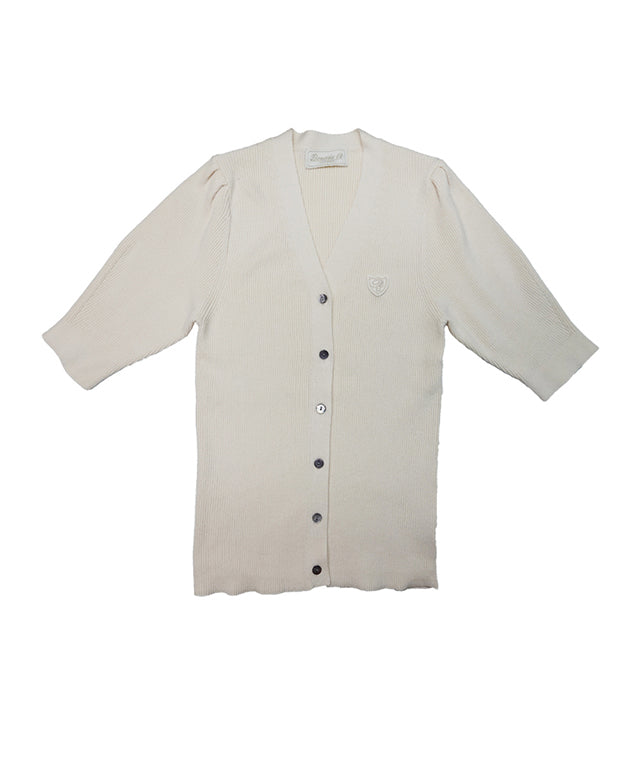 BENECIA 12 Puff Cardigan - Ivory