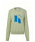 KUME STUDIO Cashmere Blend Logo Sweater - Lime