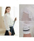 J.Jane Half Zip-up Chiffon Sleeve Sweatshirt - White