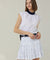 Haley Golf Wear Women Camo Print Pleated Skirt Gray