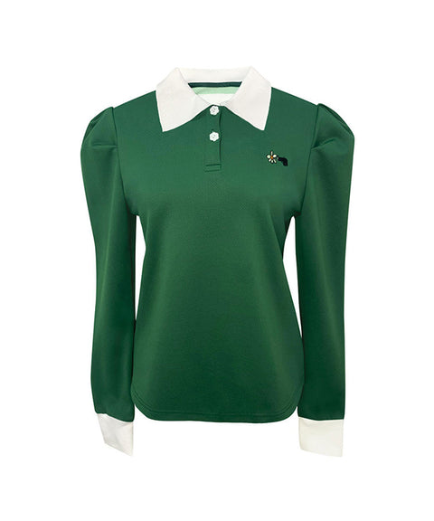 KANDINI Long Puff Polo T-shirts - Green
