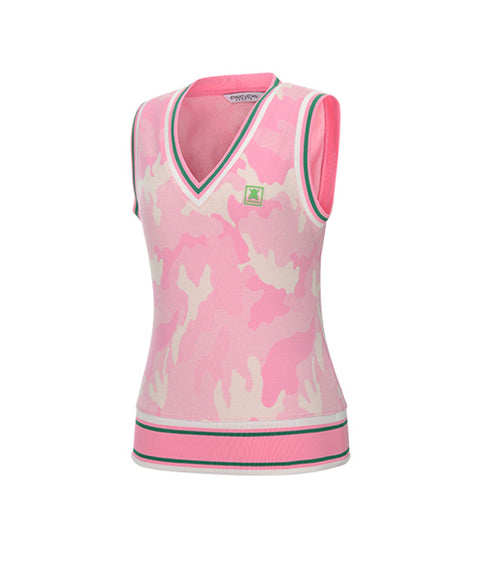 CHUCUCHU Candy Camo Vest - Pink