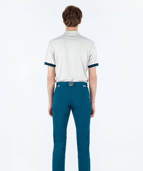 MEASPHERA MEN REGULAR-FIT OPEN COLLAR POLO SHIRT