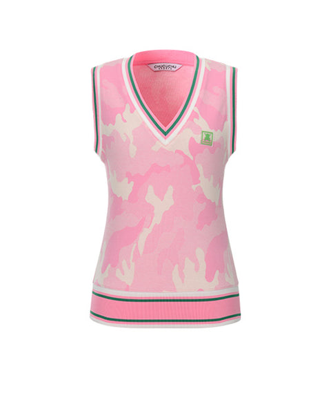 CHUCUCHU Candy Camo Vest - Pink