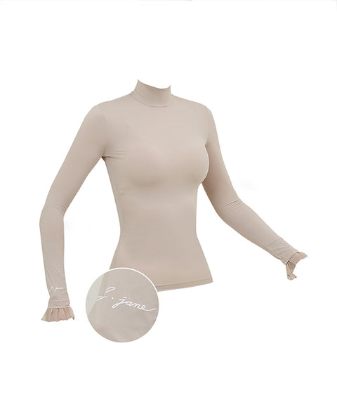 J.Jane Slim Fit Inner Cooling T-shirt - Beige
