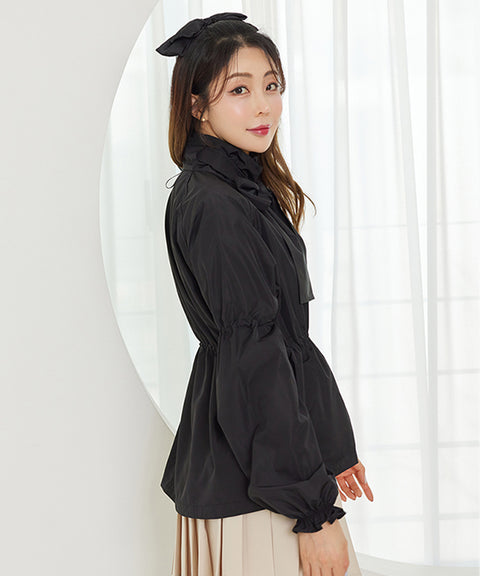 J.Jane Shiny Overfit Windbreaker - Black