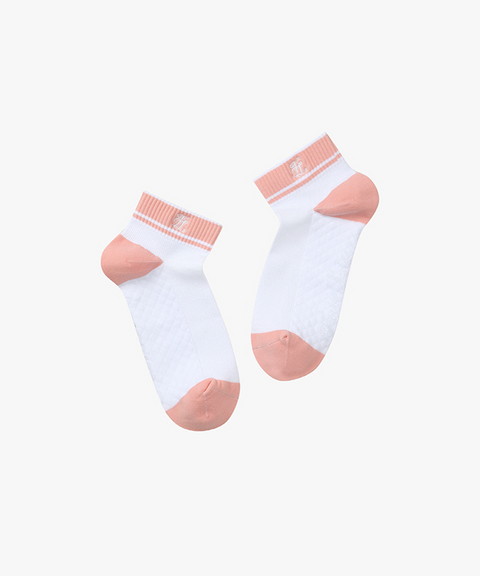 Short Ankle Socks (Pink Coral)