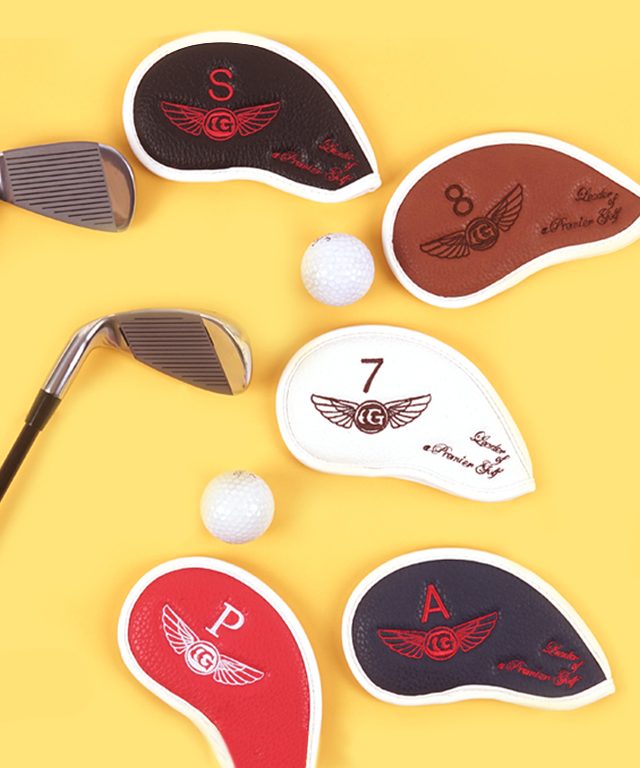 Colly's Leather Golf Iron Headcover Set 02