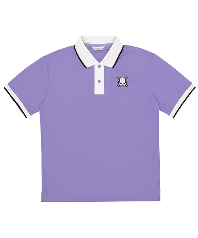 CHUCUCHU Men's Line Cool T-shirt - Lilac