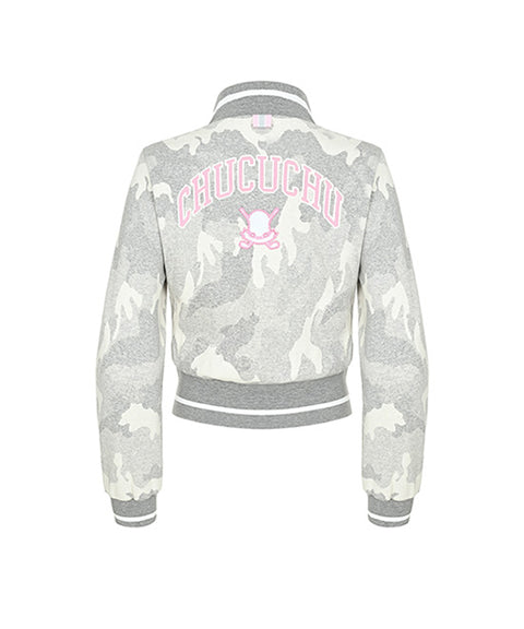 CHUCUCHU Candy Camo Outerwear - Light Gray