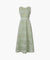 KUME  STUDIO Checkered Lace Sleeveless Dress - Mint