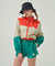 KANDINI Color Block Set-up Jumper - Green