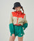 KANDINI Color Block Set-up Pants - Green