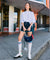 KANDINI Color Block Set-up Pants - Navy