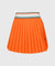 KANDINI  Elastic Band Pleats Skirt - Orange