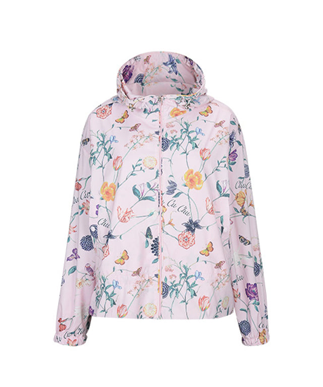CHUCUCHU Women's Flower Windbreaker - Pink