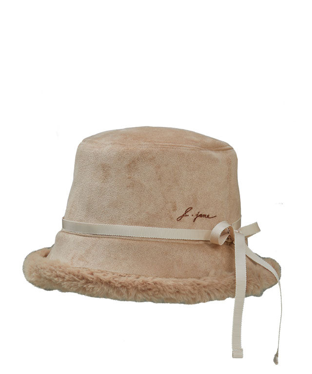 J.Jane Fur Bucket Hat (Brown)