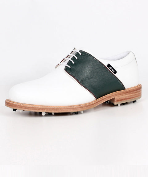 Giclee Men's Tour Player Premium Leather Golf Shoes- Green