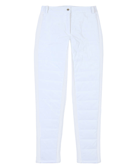 Haley Golf Wear Quilted Point Padded Pants White