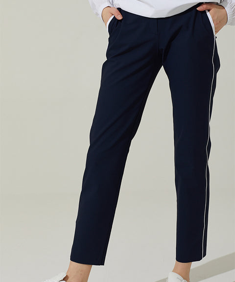 Haley Golf Wear Women's Line Color Matching Point Pants Navy
