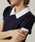 Haley Golf Wear Women's Puff Point Short Sleeve Collar T-shirt Navy