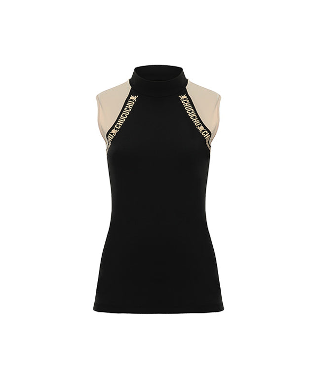 CHUCUCHU Halter Neck Top - Black