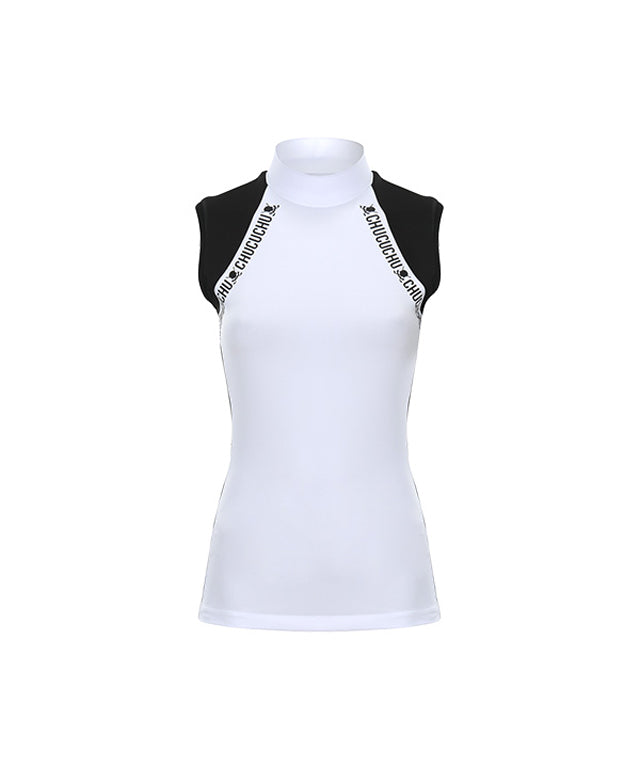 CHUCUCHU Halter Neck Top - White