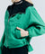HENRY STUART Women's Hooded Windbreaker Short Jumper - Green