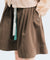 HENRY STUART Women's Memory Volume Zip Up Skirt - Brown