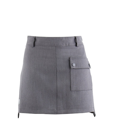 HENRY STUART Women's Variation Pleated Skirt - Gray