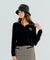 BENECIA 12 Open Collar Knit - Black