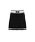 3S Knit Pullover Setup Skirt - Black