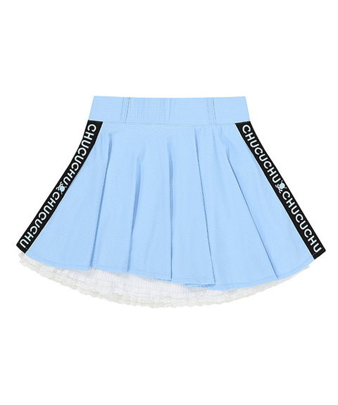 CHUCUCHU Lace Point Skirt - Sky Blue