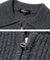 20th Hole Lambswool Collar Men's Knit Full Zip-up - M/Grey