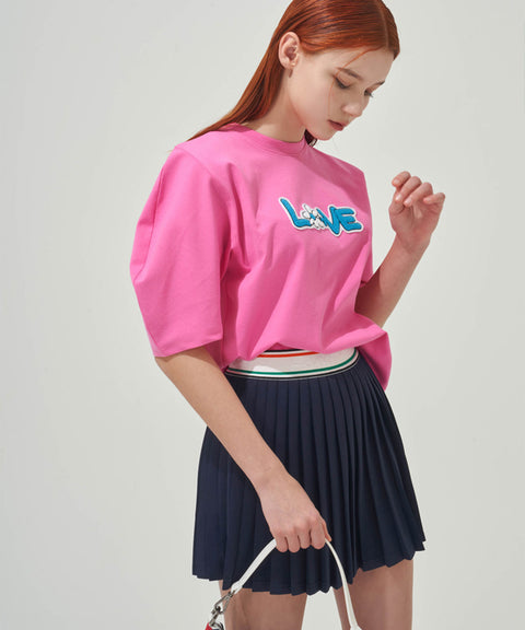 KANDINI Love Patch T-shirt - Pink