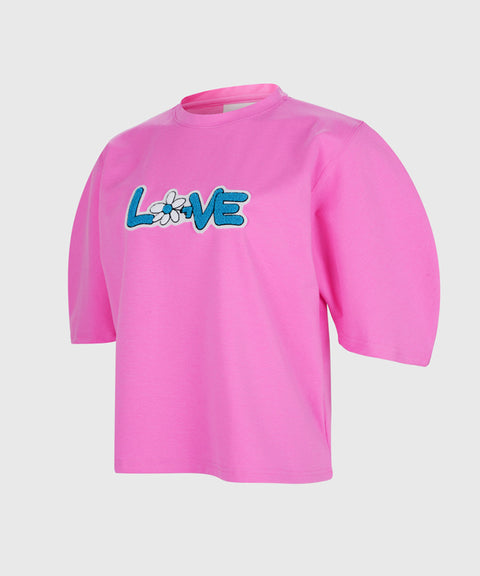 KANDINI Love Patch T-shirt - Pink