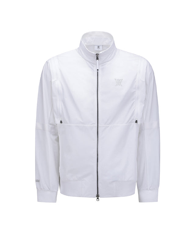 Men's Sleeve Detachable Point Jacket - White