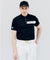 HENRY STUART Men's chest color short sleeve T-shirt - Black