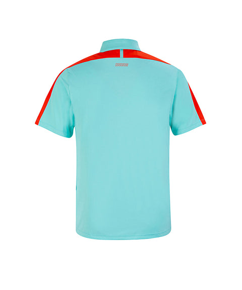 CHUCUCHU Men's Color Matching Point Collar T-shirt Mint