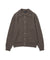 20th Hole Men's Knit Cardigan with Lambswool Collar Pocket - M/Brown