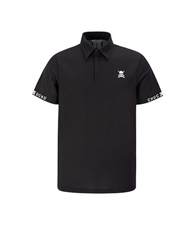 CHUCUCHU Men's Mesh Short Sleeve Black
