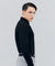 HENRY STUART Men's Solid Colored Long Sleeve T-Shirt - Black