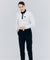 HENRY STUART Men's Solid Colored Long Sleeve T-Shirt - White