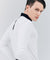 HENRY STUART Men's Solid Colored Long Sleeve T-Shirt - White