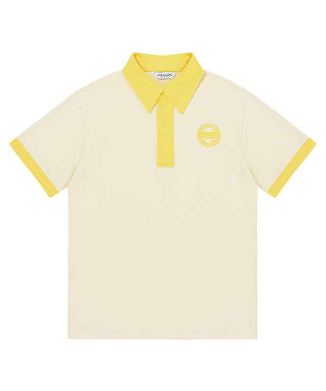 CHUCUCHU Men's Superior Polo T-shirt - Lemon Yellow